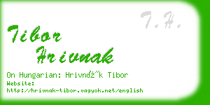 tibor hrivnak business card